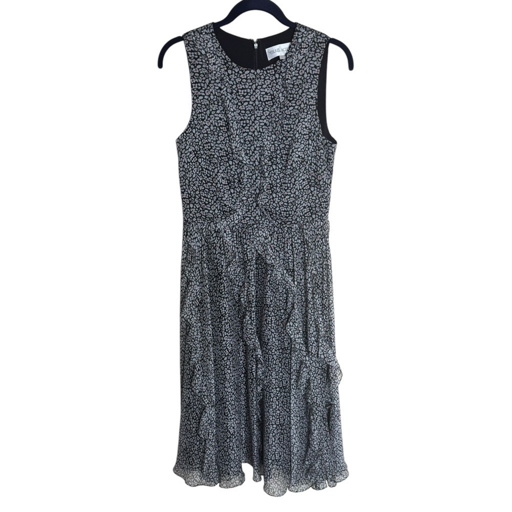 NEW Mikael Aghal Ditsy Floral Sleeveless Midi Dress size 4